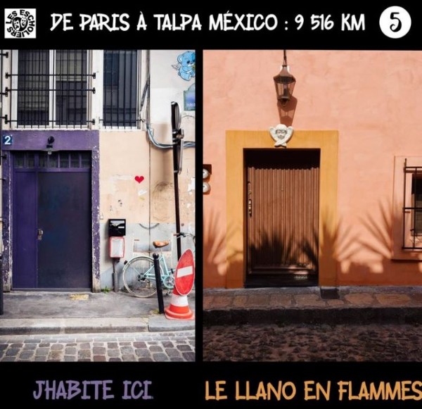 De Paris à Talpa Mexico: 9.516 kms
