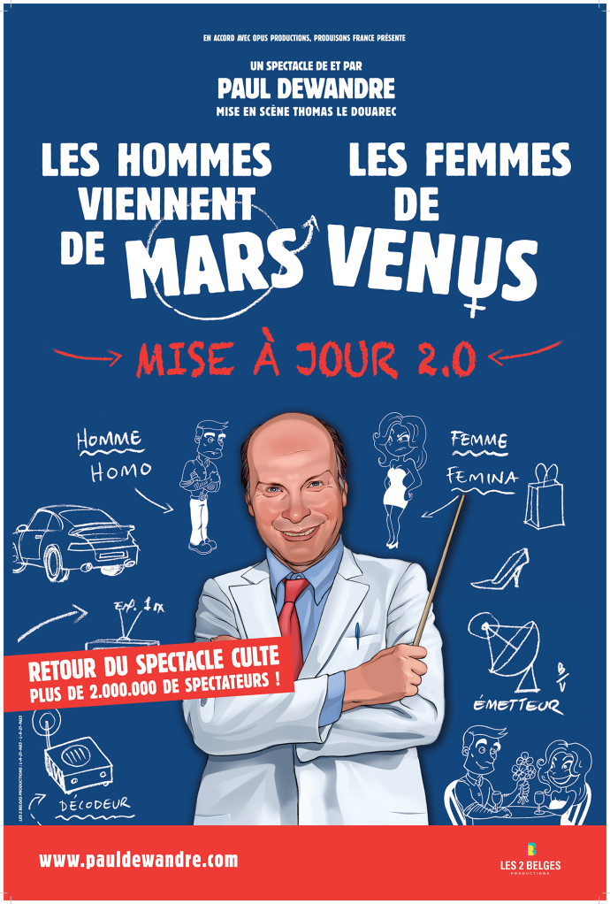 Les hommes viennent de Mars et les femmes de Vénus – Mise à jour 2.0
